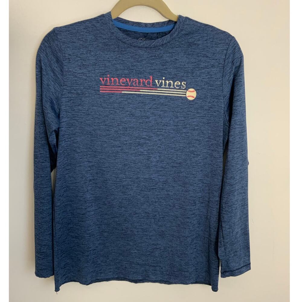Vineyard Vines‎ Baseball Performance Long Sleeve Tshirt Youth size large